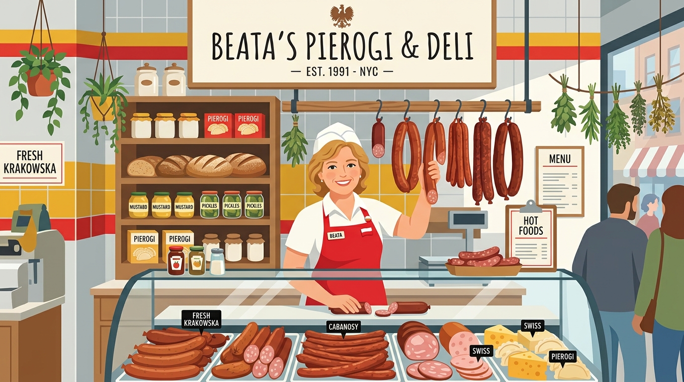 Beata Deli Authentic Illustrated Counter